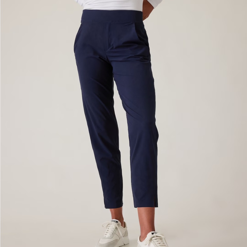 Athleta Mid Rise Brooklyn Ankle Pant Navy